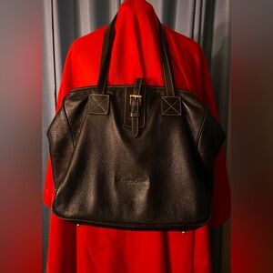 Dooney & Bourke black leather tote shoulder bag